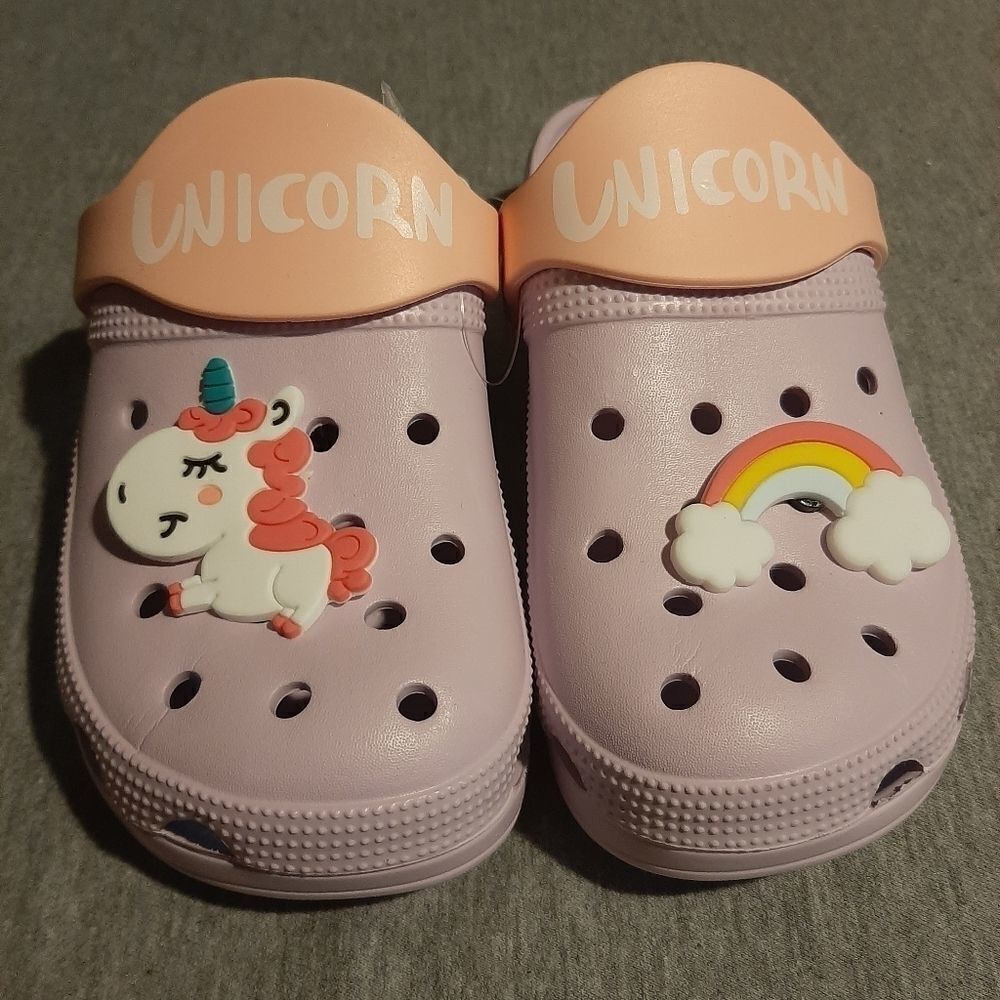 Two New Pairs Baby Girls 5 Unicorn Summer Shoes